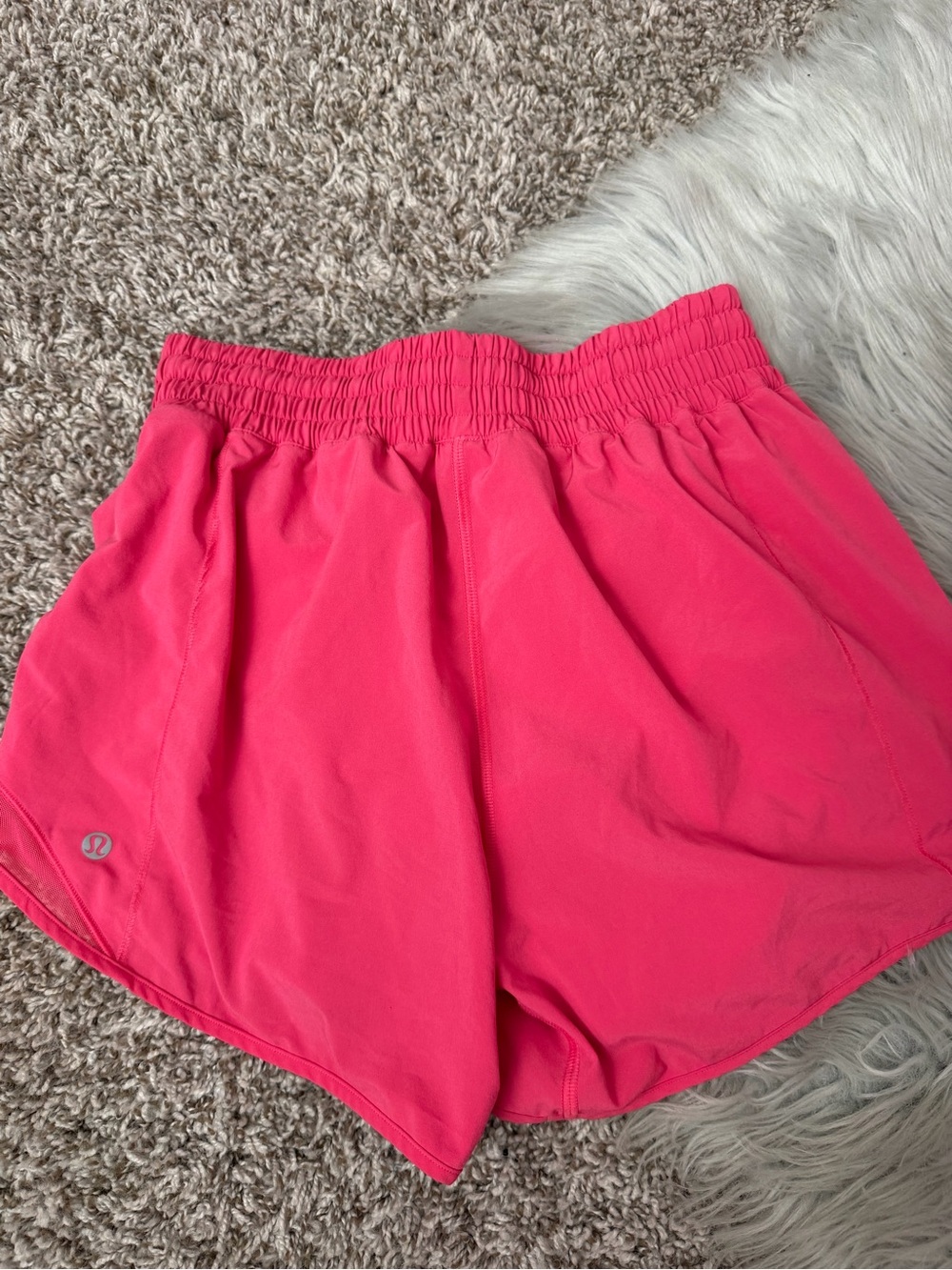 lululemon athletica Hot Pink Elastic-Waist Athletic Shorts